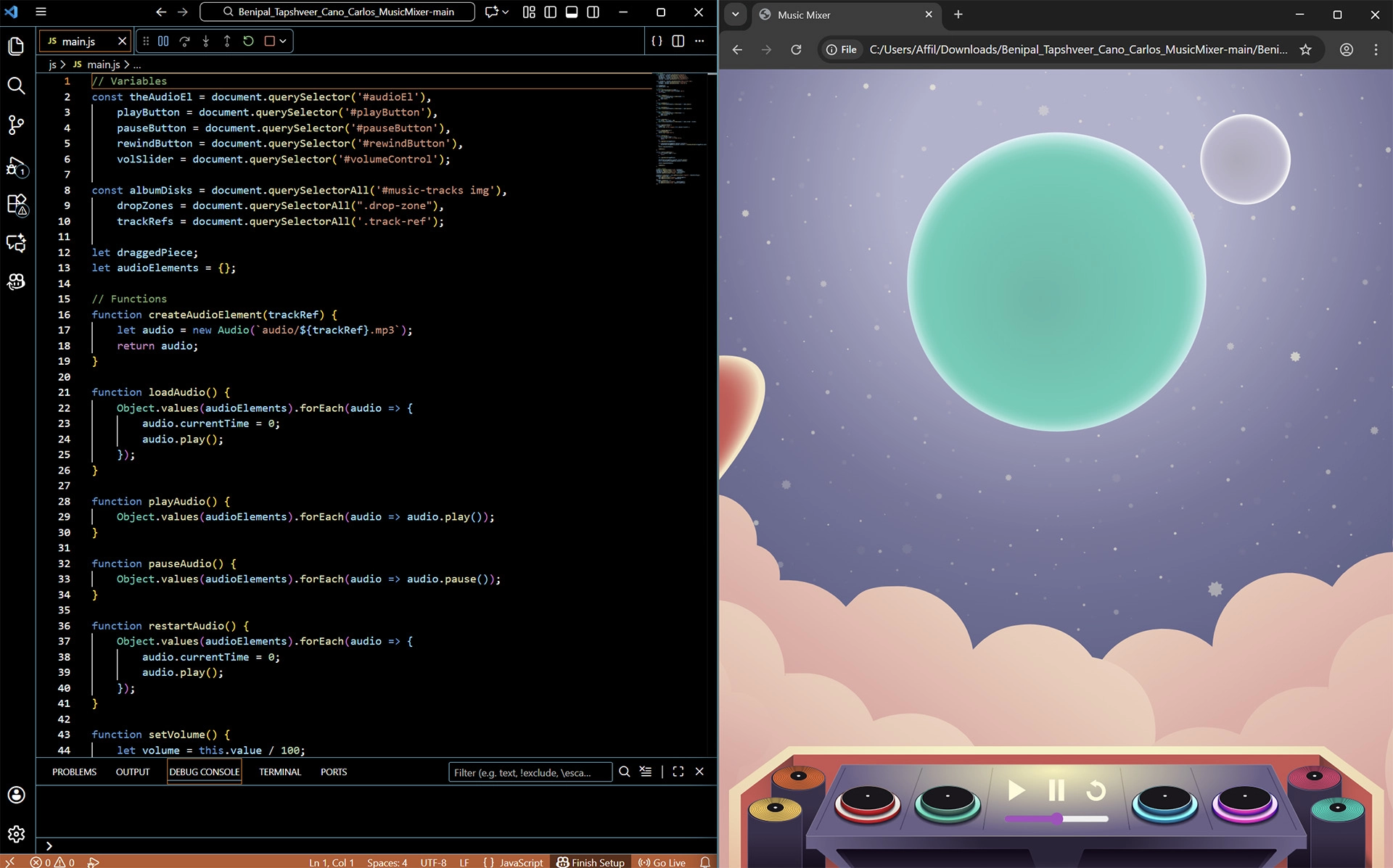 Nova Earbuds website - Code and development process